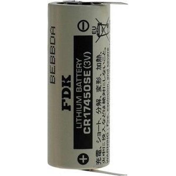 1 Stuk - FDK Batterij CR17450SE-T1 Lithium 3V 2500mAh - Met soldeerlippen