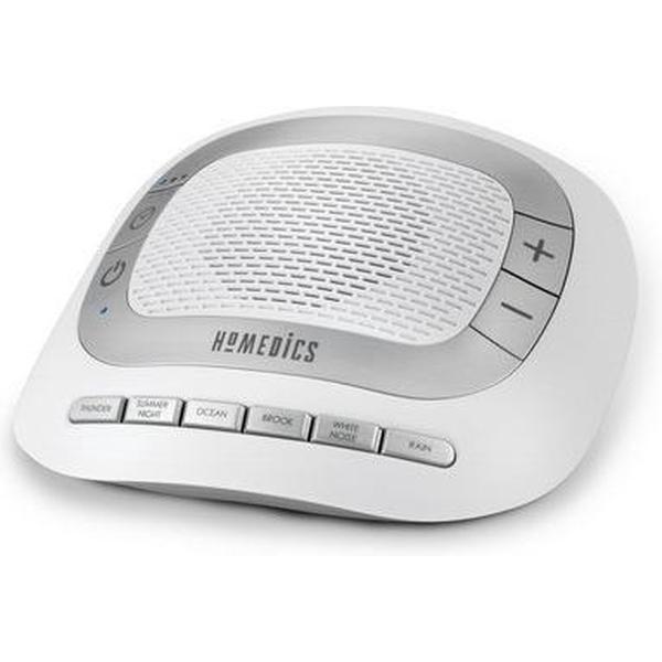 HoMedics SS-3000DIS Draadloze stereoluidspreker Zilver, Wit draagbare luidspreker