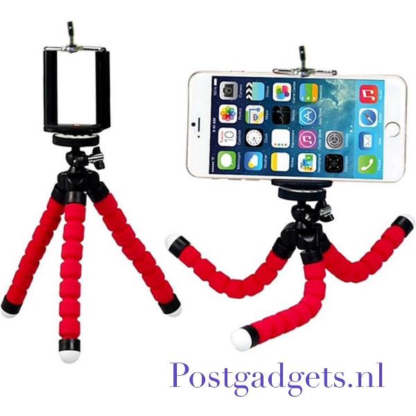Octopus camera , smartphone houder -Rood