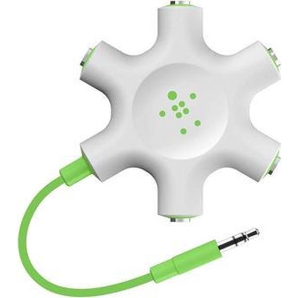 Rockstar headphone jack splitter - Groen