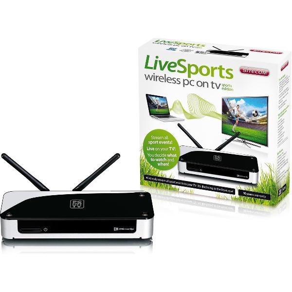 Sitecom MD-300SE TV set-top box Kabel, Ethernet (RJ-45) Zwart, Zilver