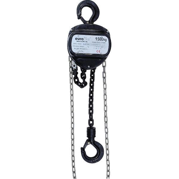 EUROLITE Chain Hoist 10M/1.5T Zwart