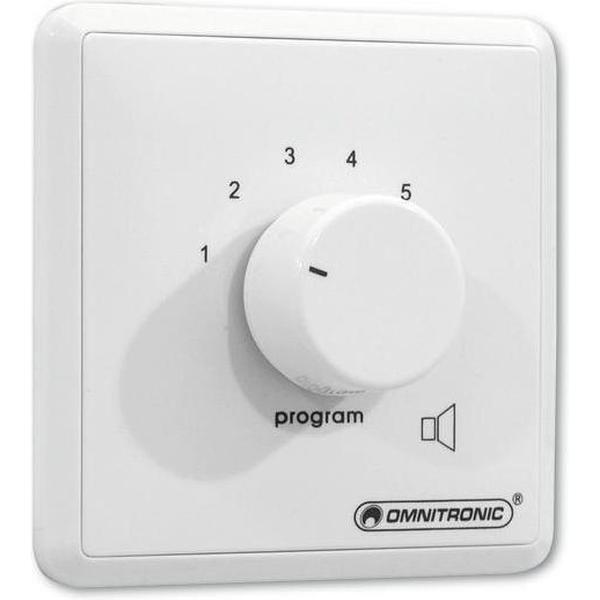 OMNITRONIC PA Program Selector mono wh
