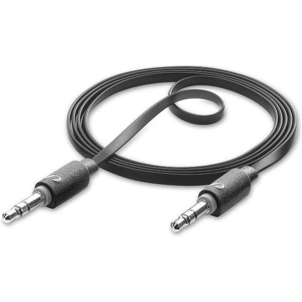 Cellularline Aux Audio audio kabel 1 m 3.5mm Zwart