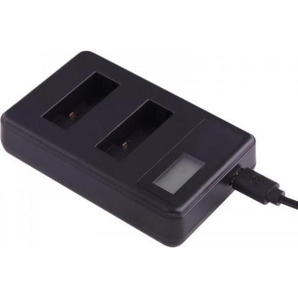 ZFY Dual Quick Charger Oplader met LCD voor GoPro Hero 5 6 7