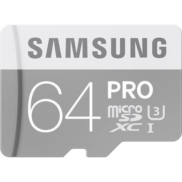 Samsung Micro SDXC Class 10 64GB PRO met Adapter MB-MG64EA/EU