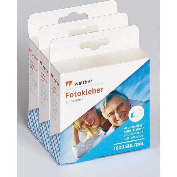 Walther Design FT025TA - Fototape - Zelfklevend - 3 x 1000 pagina's - 24 pagina's Carton