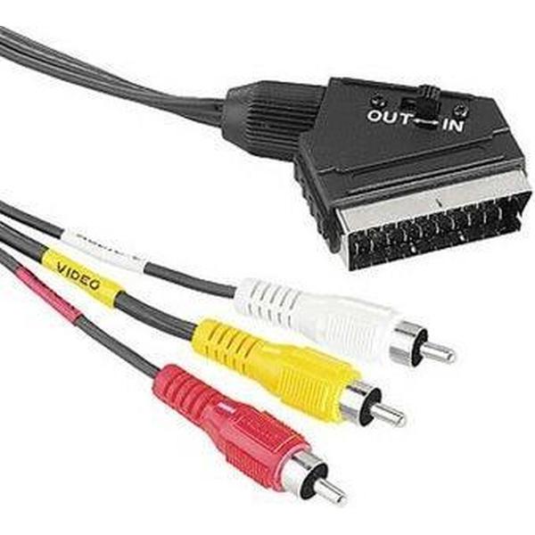 Hama Verbindingskabel Cinch / Scart - 1.5m - Bekabeling