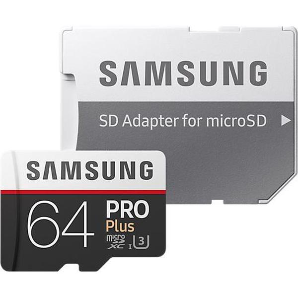 Samsung Pro+ Micro SDXC 64GB met Adapter