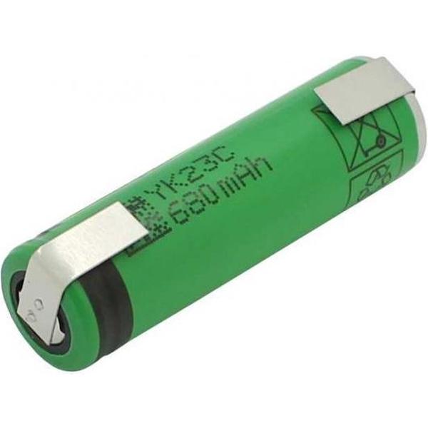 1 Stuk, U-Soldeerlippen - Sony / Murata US14500VR2 680mAh - 2A 3.7V 14x49mm oplaadbare batterij
