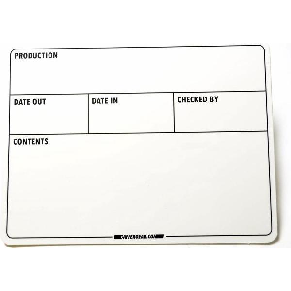 GafferGear Flightcase label 150mm x 200mm