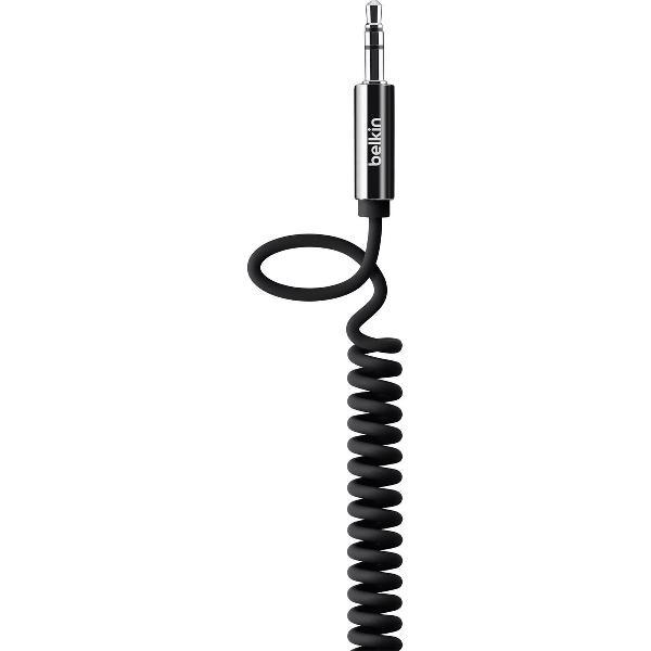 Belkin MIXIT Opgerolde 3.5 mm AUX-kabel - 1.8 m - Zwart