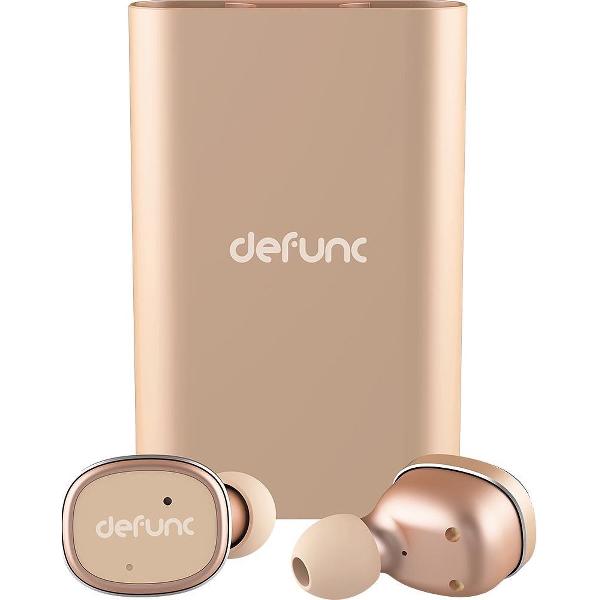 DeFunc TRUE Earbuds | In-Ear Koptelefoon | Bluetooth | 2,5 accuduur | Inclusief Powerbank | Goud