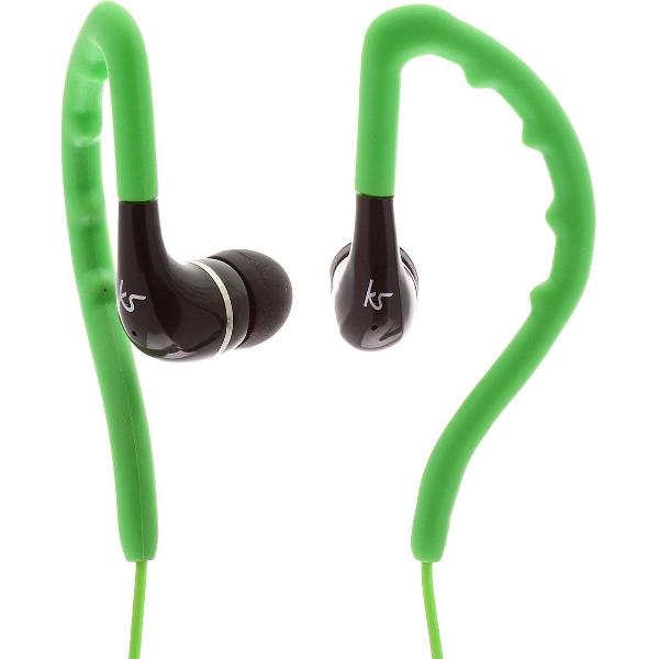 KitSound Enduro Groen Intraauraal oorhaak koptelefoon