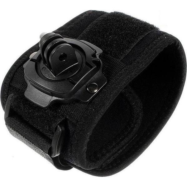 Shop4 - GoPro HERO7 Accessoires Polsband - met Roterende Cam-aansluiting Zwart