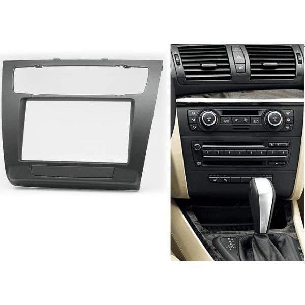 2-DIN BMW 1-Series (E81, 82, 87, 88) 2007-2011 (Auto Air-Conditioning) frame / inbouwpaneel Audiovolt 11-481