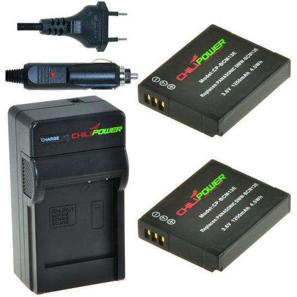 ChiliPower DMW-BCM13 Panasonic Kit - Camera Batterij Set