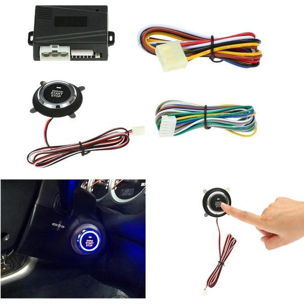 Auto druk start stop motor starten geen contactsleutel meer nodig