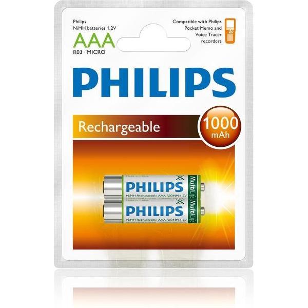 Philips AAA Oplaadbare Batterijen