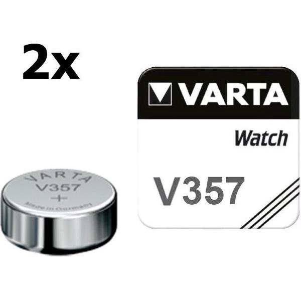 2 Stuks - Varta V357 145mAh 1.55V knoopcel batterij