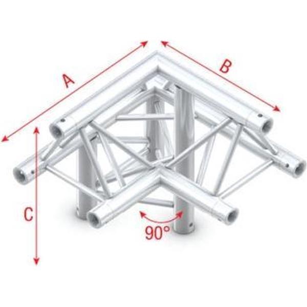Showtec Corner 90° down left, apex up