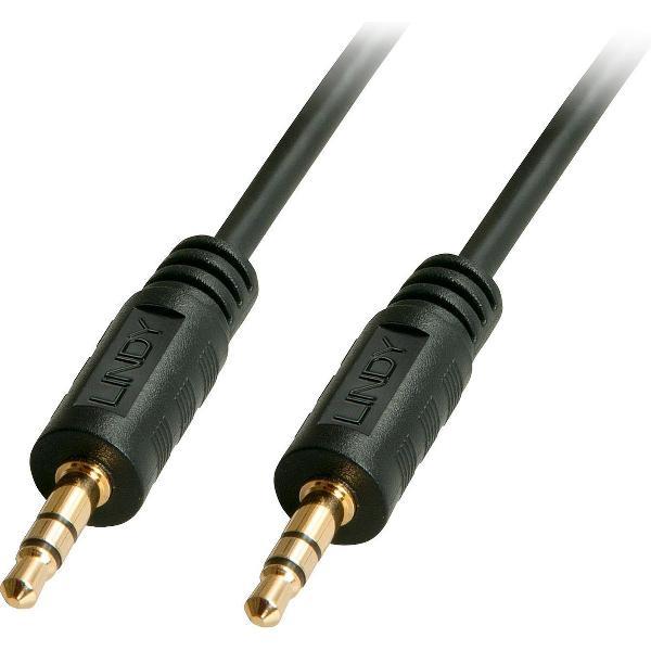 Lindy 35640 audio kabel 0,25 m 3.5mm Zwart