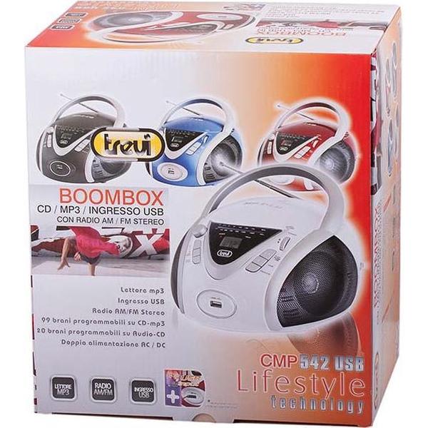 Trevi CMP 542 USB 6W Wit CD radio