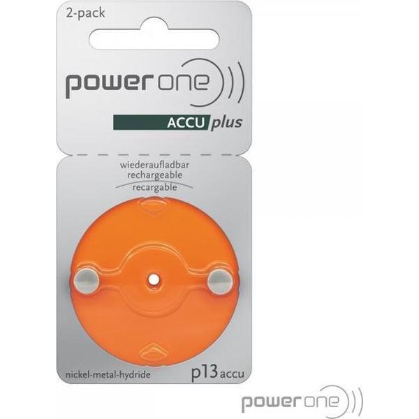 Powerone P13 Hearing aid battery (rechargeable) ZA13 NiMH 31 mAh 1.2 V 2 pc(s)