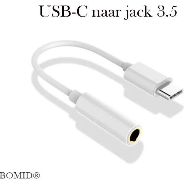 Bomid® usb c naar 3 5 mm - Usb c kabel - USB-C / type-C male naar 3.5mm jack audio Female adapter Converter - usb c naar 3 5 - Aux 3.5 mm jack naar USB-C adapter voor Android - usb c naar 3 5 mm