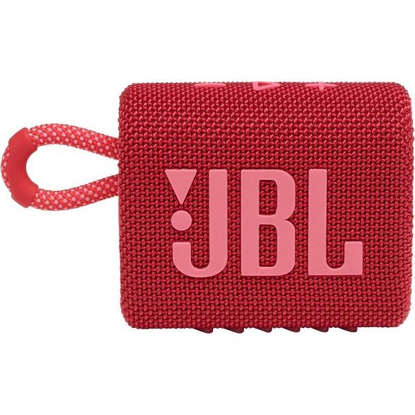 JBL Go 3 Rood - Draadloze Bluetooth Mini Speaker