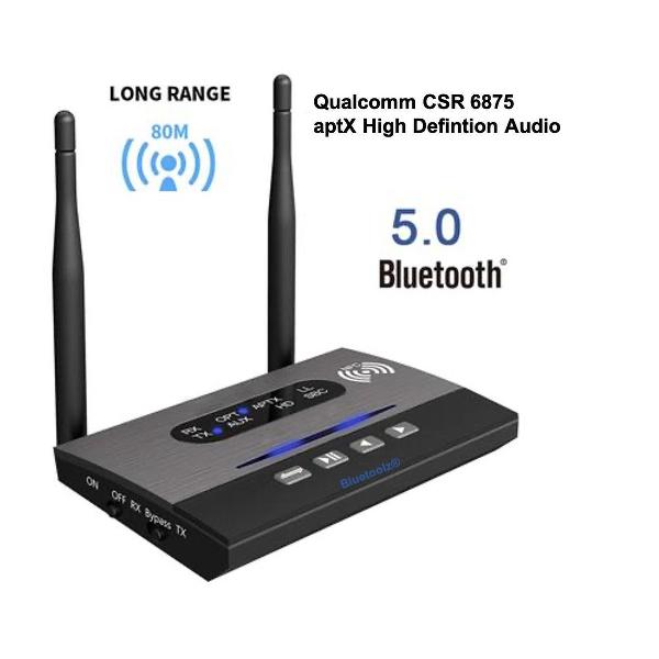 Bluetoolz® | Bluelink BTB-22 | Long Range Bluetooth 5.0 High Resolution Audio zender ontvanger Quallcomm CSR8675