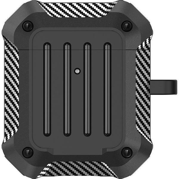 Apple Airpods 1/2 hoesje - Extreme Protection beschermhoes - 3.0 mm - Zwart