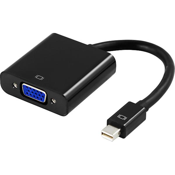 Deltaco DP-VGA3 tussenstuk voor kabels mini DisplayPort VGA Zwart