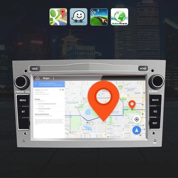 Opel Astra Antara Vectra Corsa Combo Meriva Vivaro Zafira Signum Tigra Twintop Android 10 Navigatie en Multimediasysteem Zilver