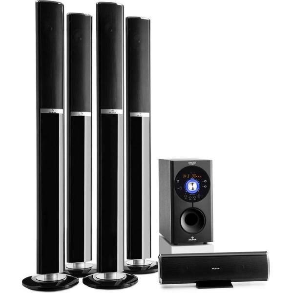 auna Areal 652 Home cinema set - 5.1 kanaal surround systeem - 145W RMS - Bluetooth / USB / SD / AUX