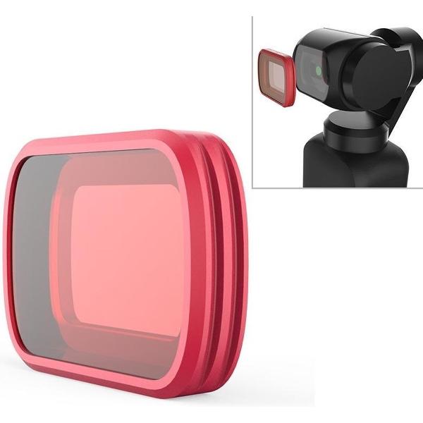 PGYTECH P-18C-016 Lichtrood snorkelfilter Beroep Duiken Kleurlensfilter voor DJI Osmo Pocket
