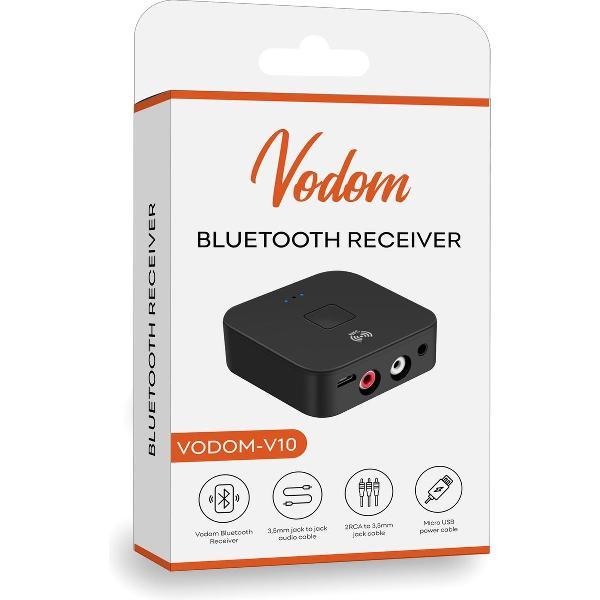 Bluetooth Audio Ontvanger | NFC Technologie | Bluetooth 5.0 | Draadloze audio adapter | Receiver voor thuis, horeca & zakelijk gebruik | Incl. 3 aansluitkabels | Desktop | Bluetooth Adapter | Bluetooth Dongle | 2020 Model