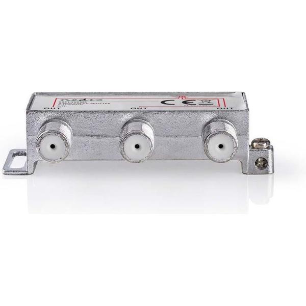 Nedis SSPL300ME Catv F-splitter Max 6,8 Db Versterking 5 - 1000 Mhz 3 Uitgangen