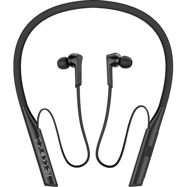 Hoco ES33 - Draadloze oordopjes met nekband - Magnetisch - Comfort - Sport - Zwart