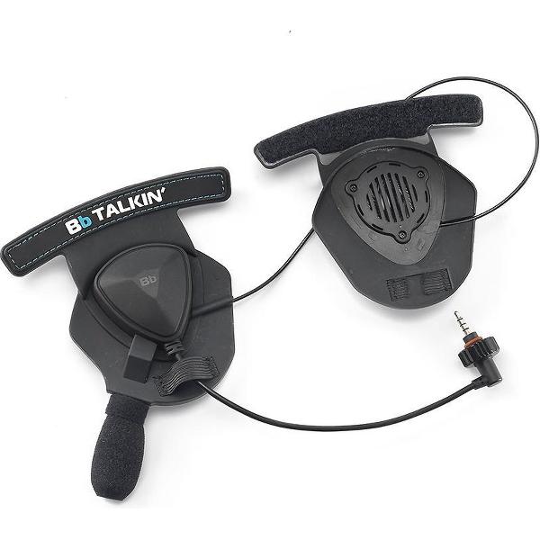 BbTalkin IPX7 waterbestedige stereo helm oorschelpen met speaker en microfoon