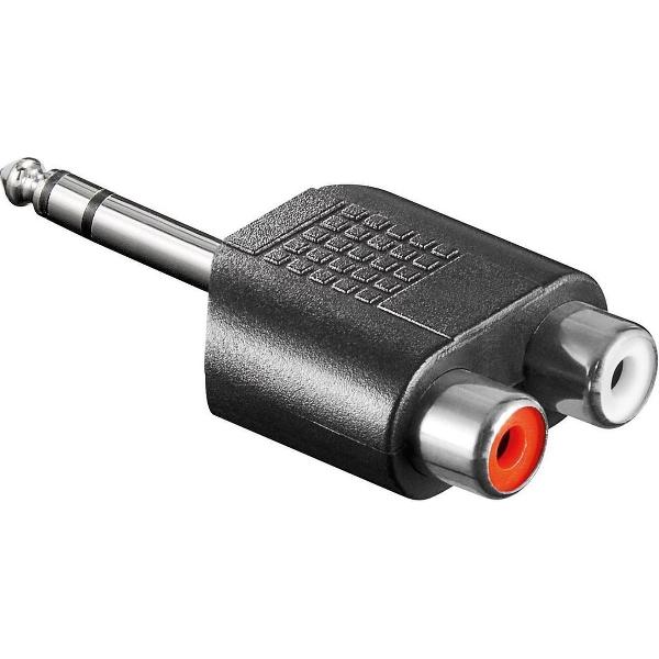Goobay 6,35mm Jack (m) - Tulp stereo (v) audio adapter