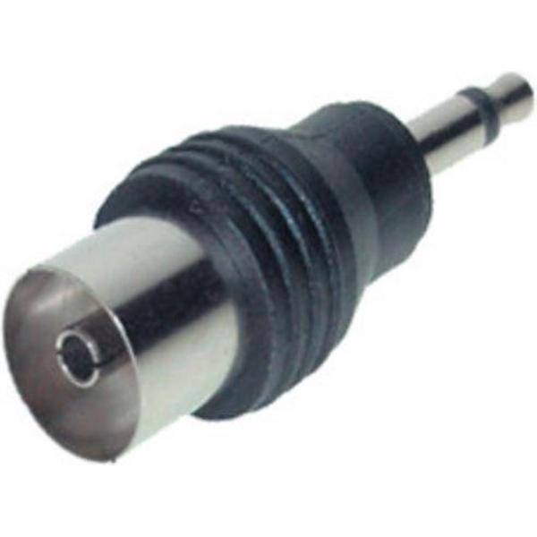 S-Impuls 3,5mm Jack mono (m) - Coax IEC (v) adapter
