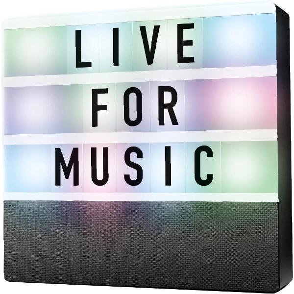 Denver BTL-50, Bluetooth Speaker Lichtbox met Letters