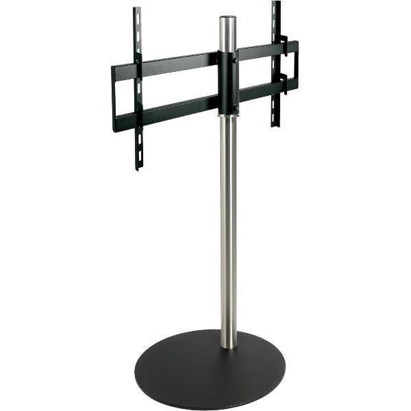 Cavus Sphere L 100cm Design Tv Vloerstandaard - Trendy Zwart Staal & RVS - Tv meubel geschikt voor 32-65 inch tot 30 kg - VESA 600x400