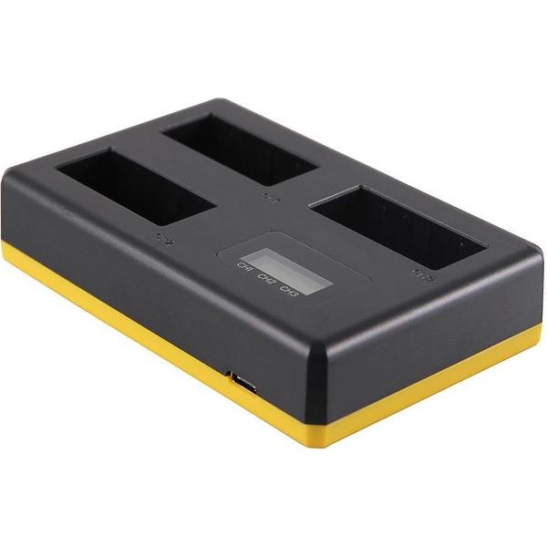 Huismerk Triple Lader Canon LP-E17 - Laadt 3 accu's, ook tegelijkertijd