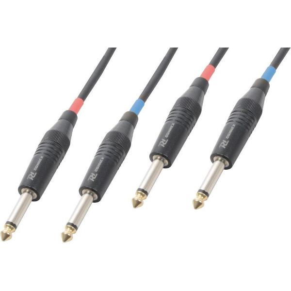 Kabel 2x 6.3Mono - 2x 6.3 mono 5.0m