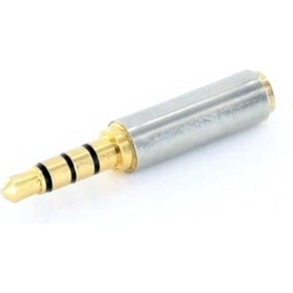 Coretek 3,5mm Jack 4-polig (m) - 2,5mm Jack 4-polig (v) adapter