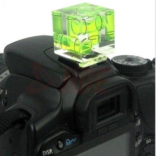 3D DSLR Camera Flitsschoen Overtrek - Hotshoe Flitsvoet Waterpas