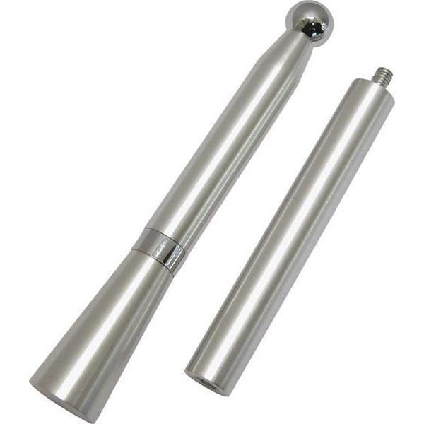 Auto Antennespriet 10 / 17cm aluminium - Antenne Spriet zilverkleurig - past op elke antenne