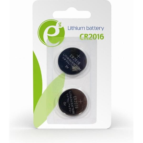 CR2016 knoopcelbatterij, 2 stuks